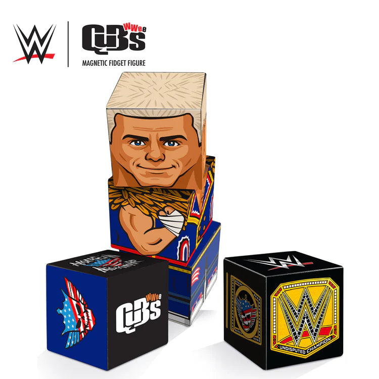 2026 WWE CreateOn QuBees Magnetic Fidget Figure Series 1 Cody Rhodes