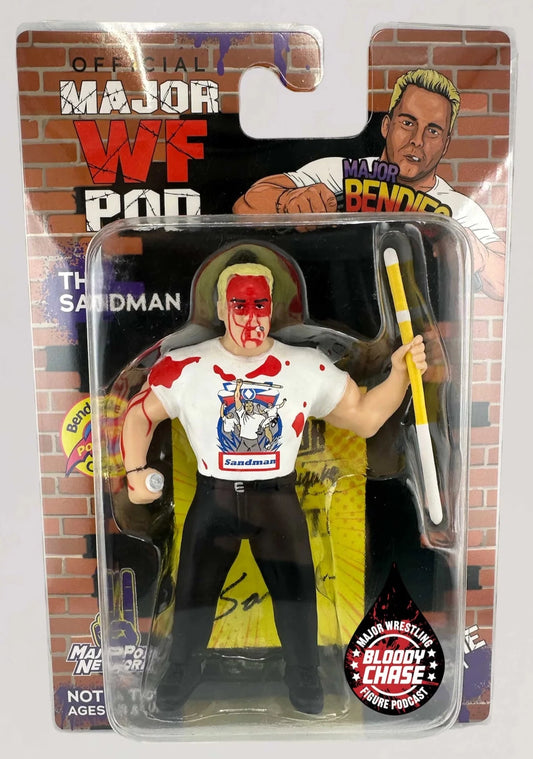 2023 Major Wrestling Figure Podcast Extreme Bendies Series 1 The Sandman [Bloody Chase]