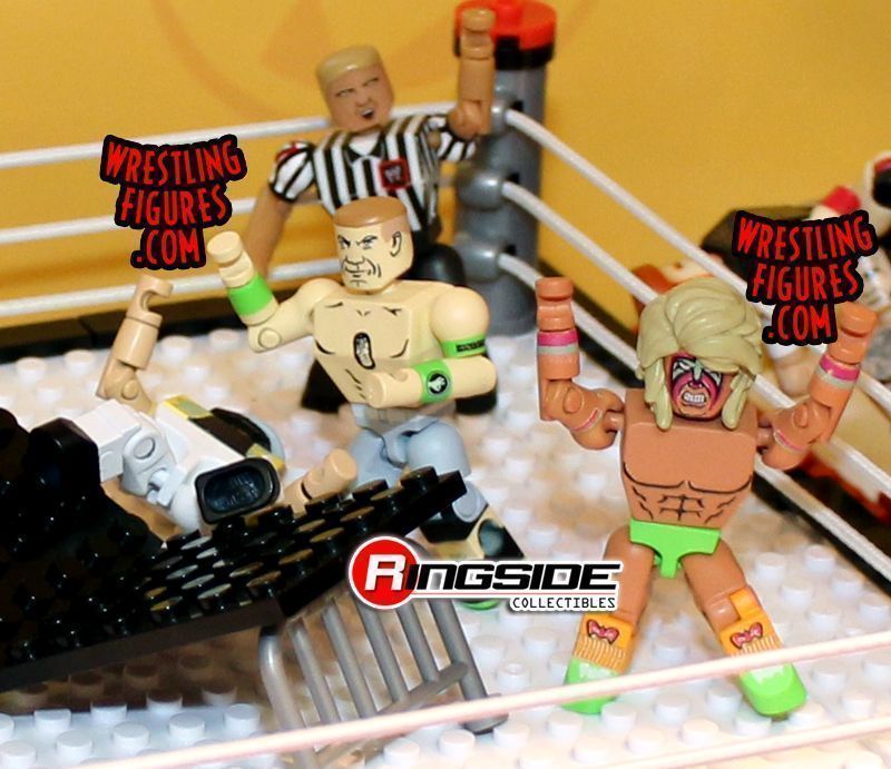 Unreleased WWE Bridge Direct StackDown Raw Ring Set