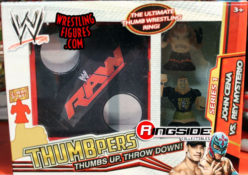 2013 WWE Wicked Cool Toys Thumbpers Series 1 WWE Superstar Ring: John Cena vs. Rey Mysterio