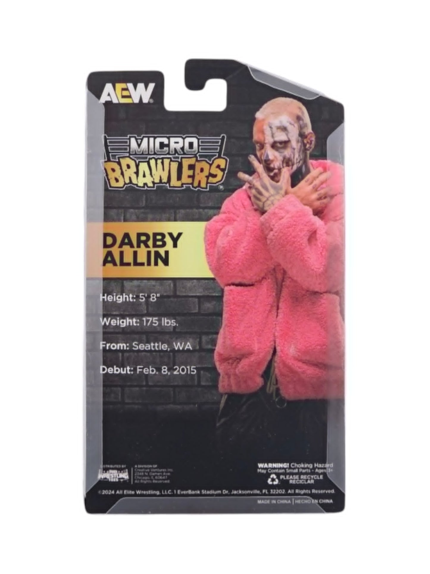 2025 AEW Pro Wrestling Tees Crate Exclusive Darby Allin Micro Brawler