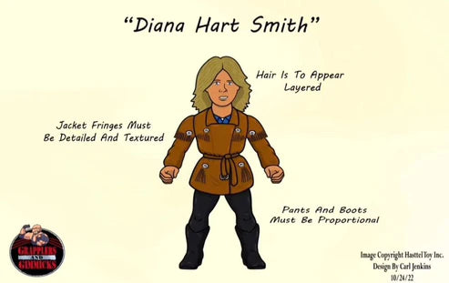 2024 Hasttel Toy Grapplers & Gimmicks SummerSlam 1992 2-Pack: British Bulldog '92 & Diana Hart Smith