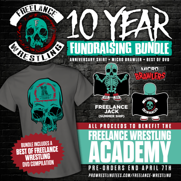 2024 Freelance Wrestling Pro Wrestling Tees Limited Edition Micro Brawlers Freelance Jack