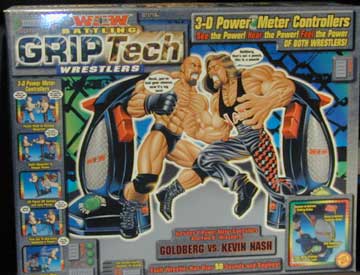 Unreleased WCW Toy Biz Battling Grip Tech Wrestlers: Goldberg vs