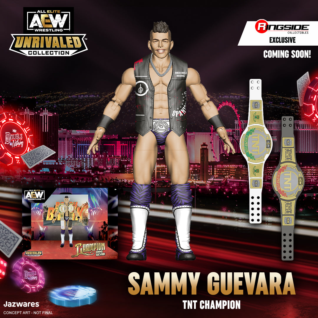 2023 AEW Jazwares Unrivaled Collection Ringside Exclusive #138 "TNT Champion" Sammy Guevara