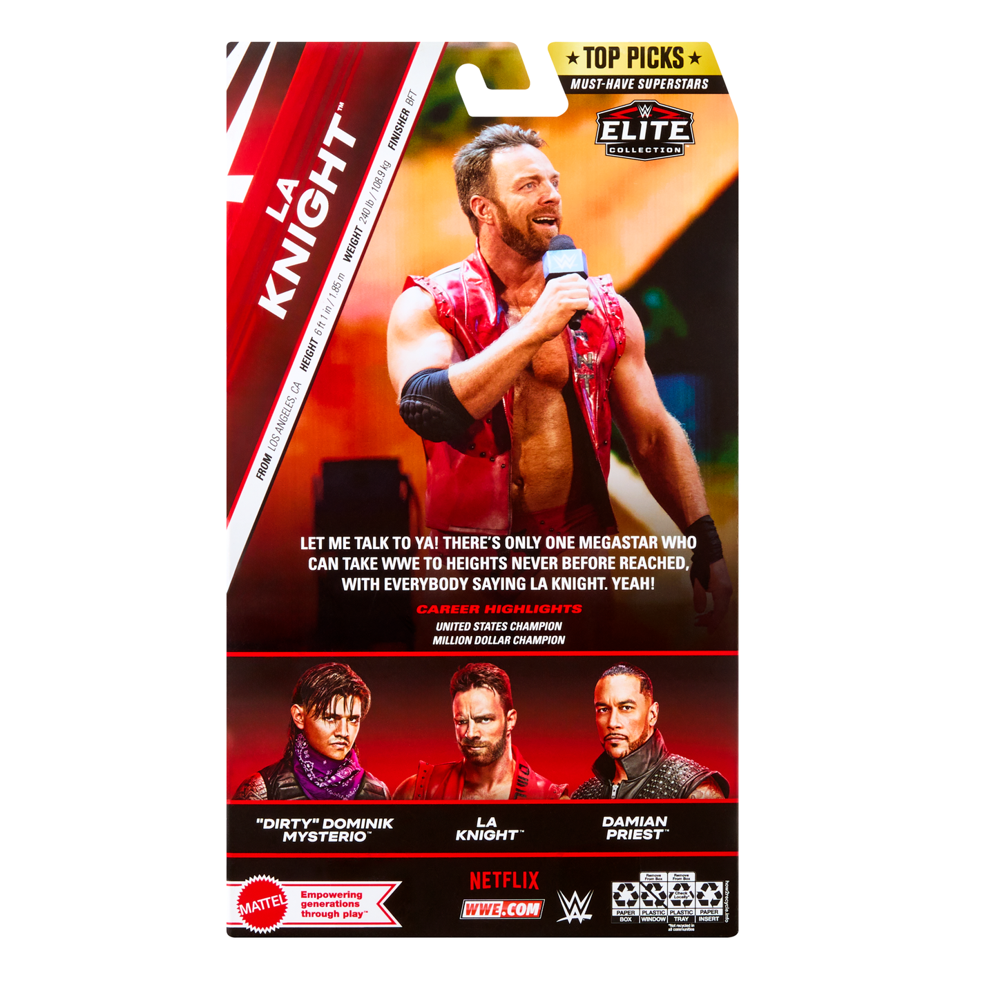 2025 WWE Mattel Elite Collection Top Picks LA Knight