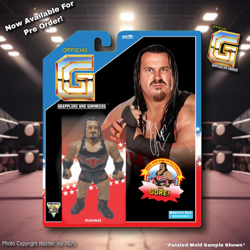 Los Ingovernables レスラー フィギュア 2025 Hasttel Toy Grapplers & Gimmicks Rhino – Wrestling Figure