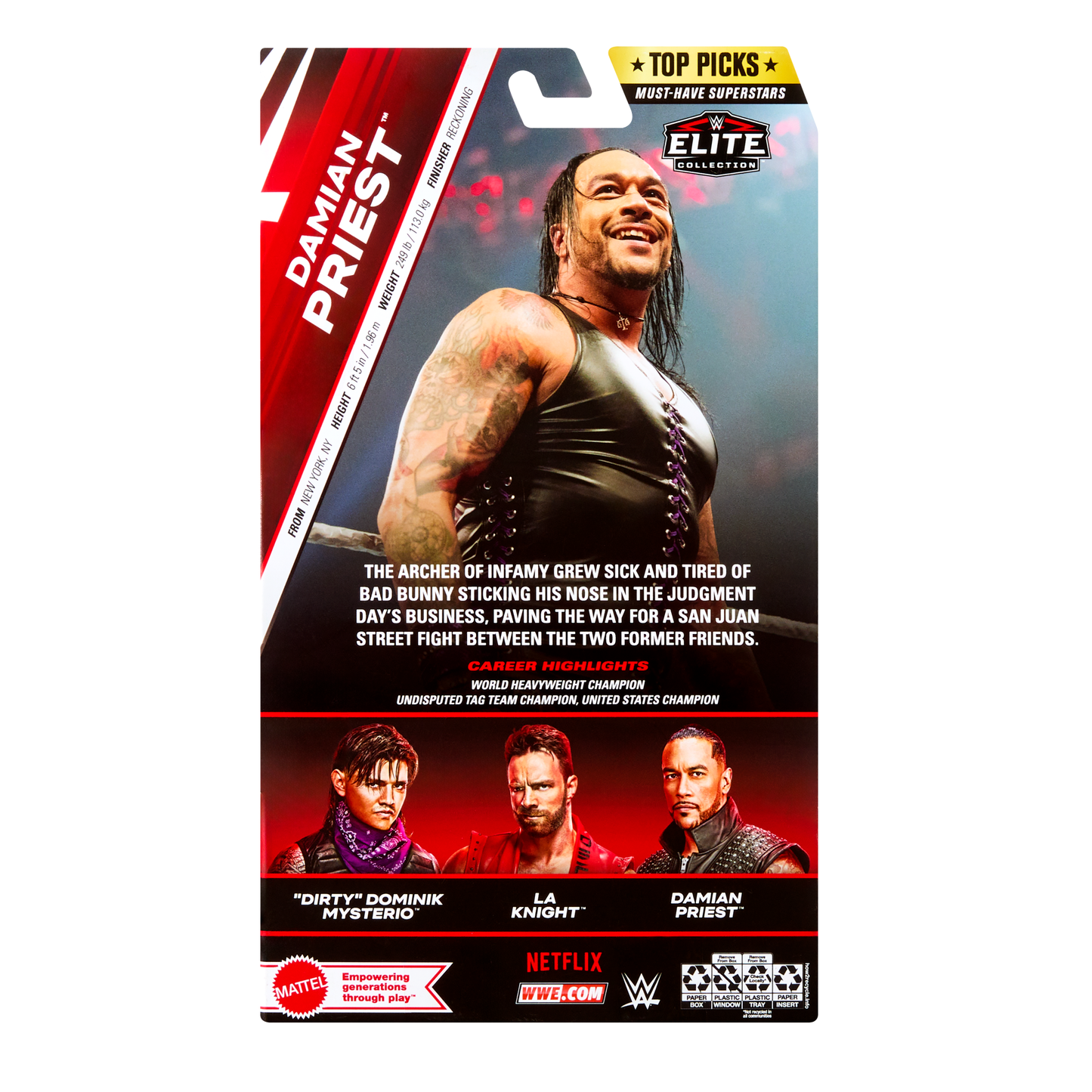 2025 WWE Mattel Elite Collection Top Picks Damian Priest