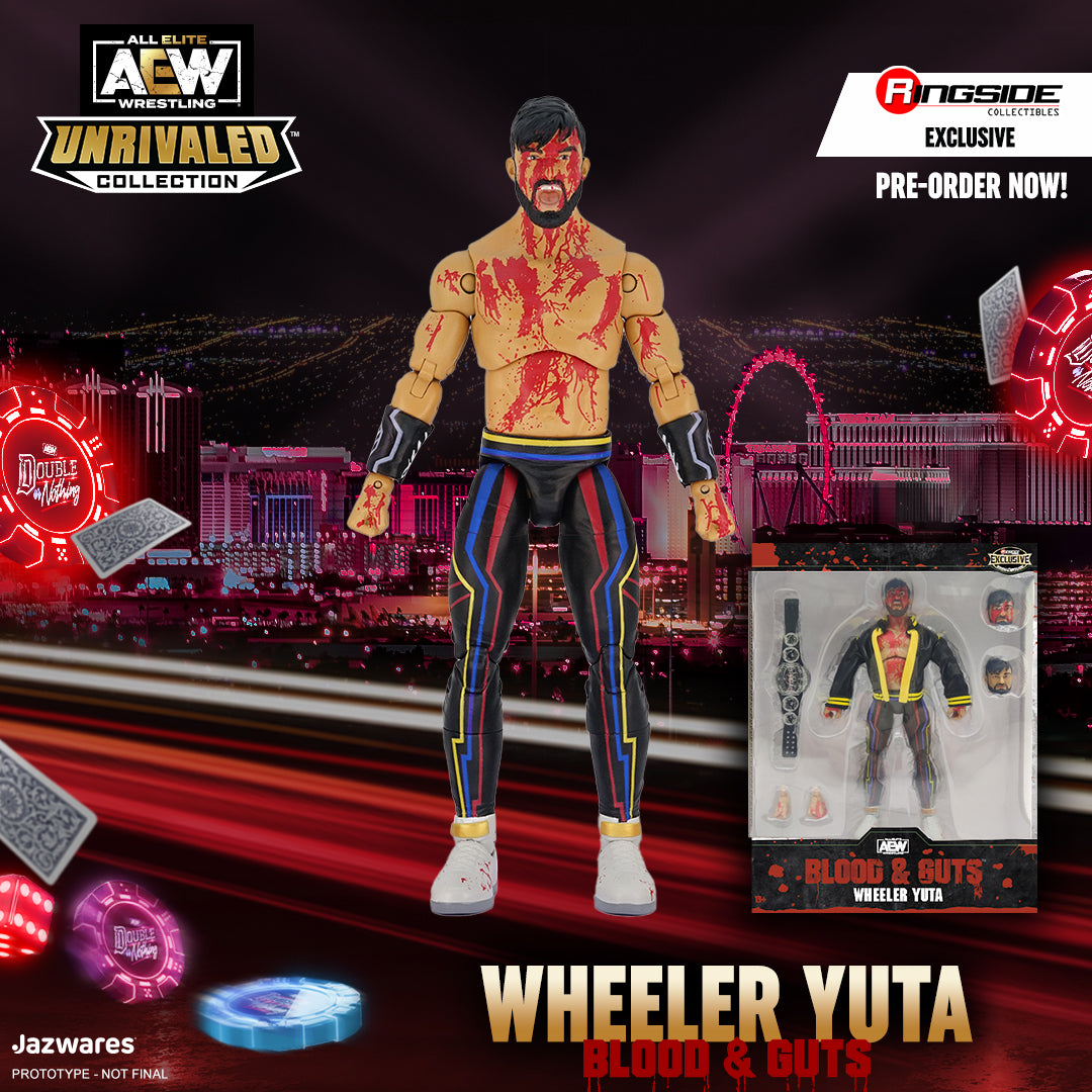 2023 AEW Jazwares Unrivaled Collection Ringside Exclusive #137 "Blood & Guts: Forged in Combat" Wheeler Yuta