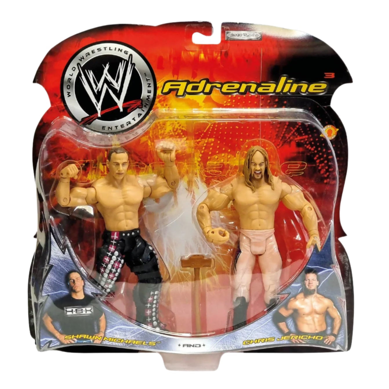 2003 WWE Jakks Pacific Adrenaline Series 3 Shawn Michaels & Chris 