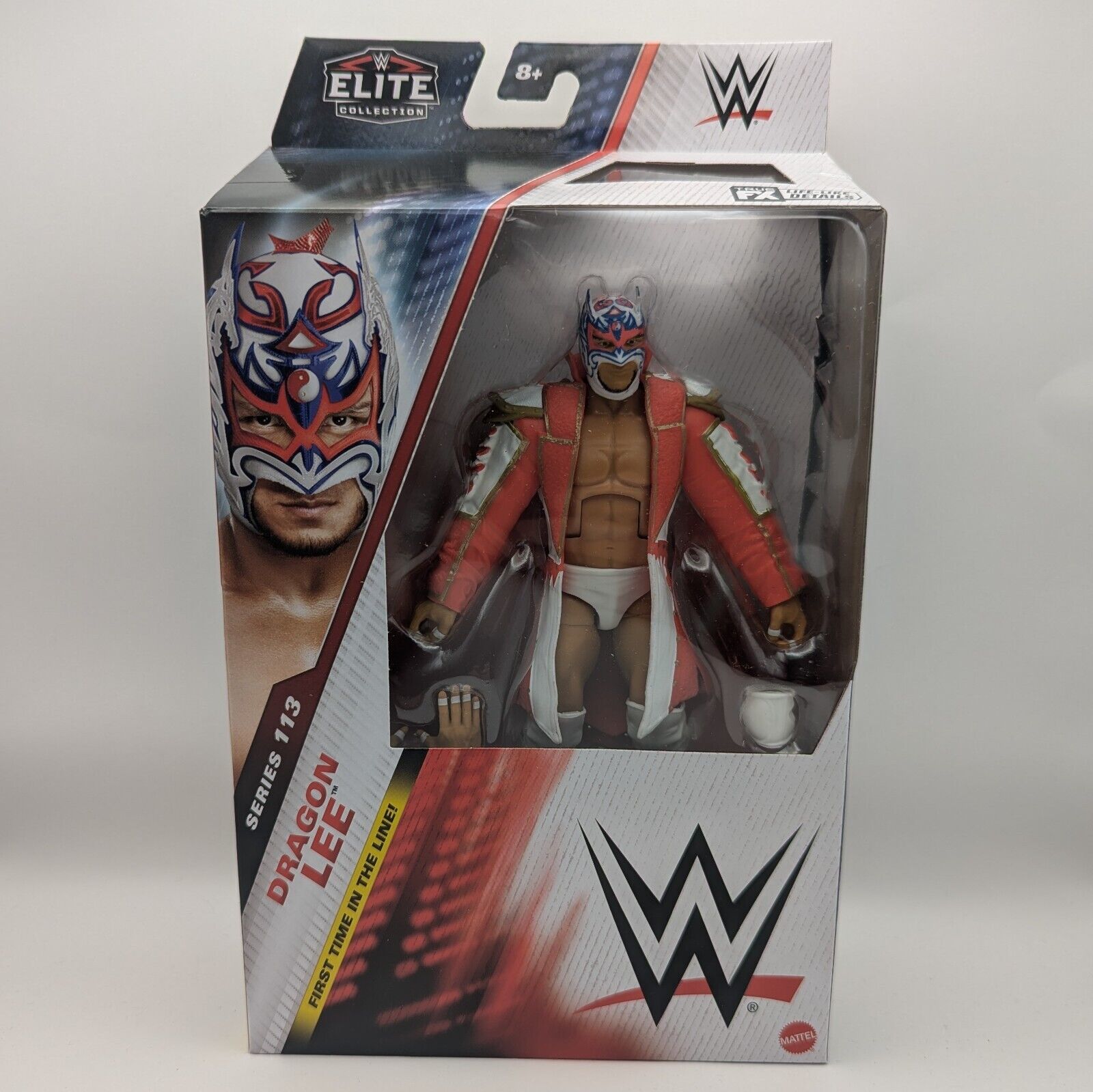 Mattel WWE Elite Figurine et Accessoires, série #113 Dragon Lee de Collection de 15,2 cm avec 25 Points d'articulation et Mains interchangeables Mattel WWE Elite Figurine et Accessoires, série #113 Dragon Lee de Collection de 15,2 cm avec 25 Points d'articulation et Mains interchangeables