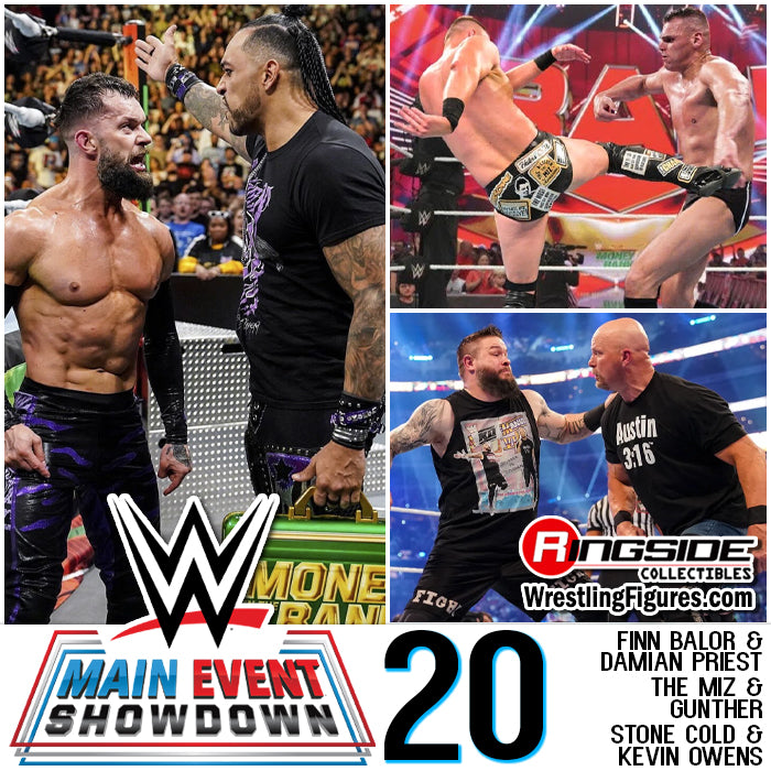 2024 WWE Mattel Main Event Showdown Series 20 Kevin Owens vs. "Stone Cold" Steve Austin