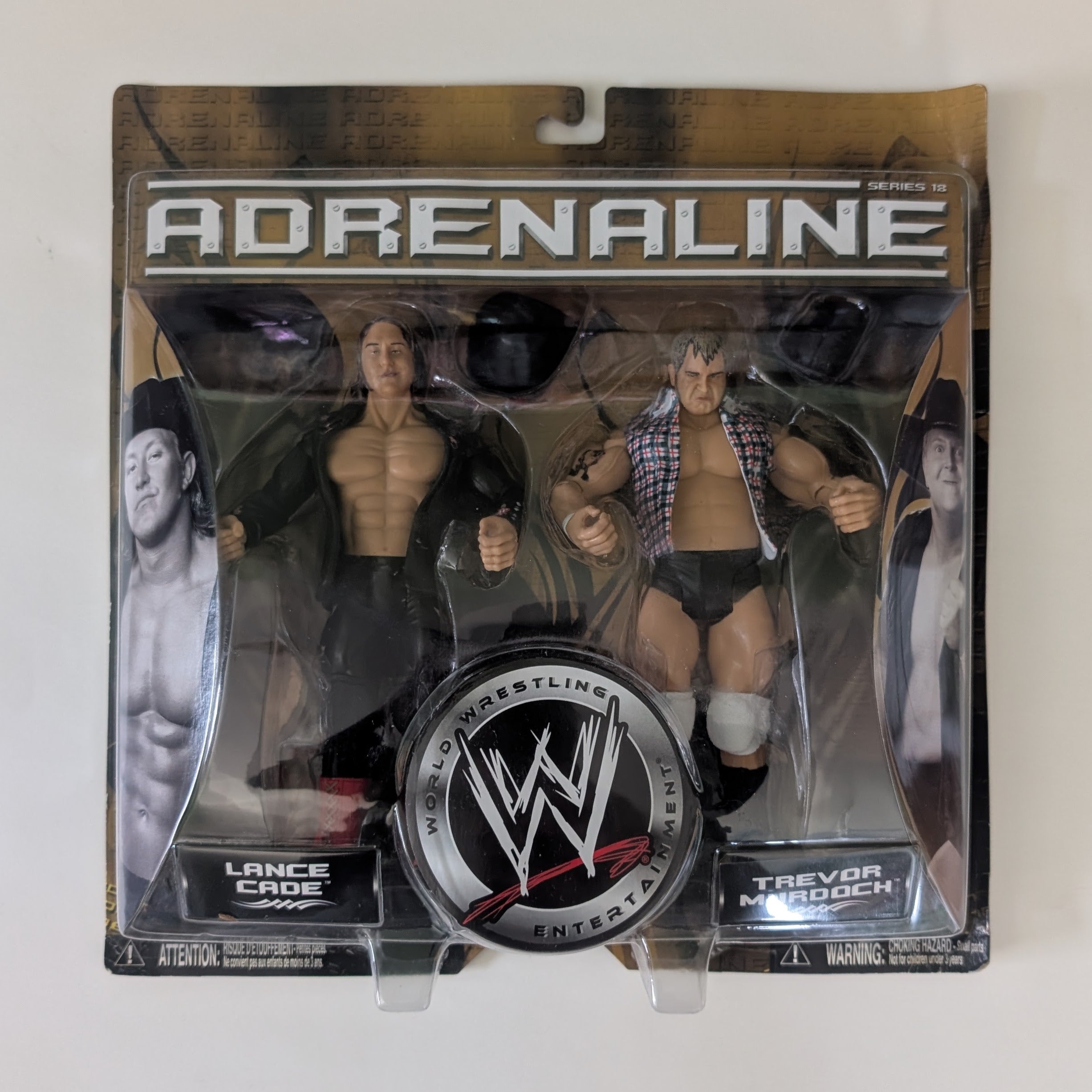 【激レア】マンチェスターUTD トレブルウィナーズ フィギュア18体セット 2006 WWE Jakks Pacific Adrenaline Series 18 Lance Cade & Trevor