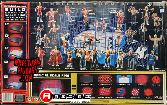 2005 WWE Jakks Pacific Classic Superstars Official Scale Cage Match [WrestleMania 2 Edition Ring]