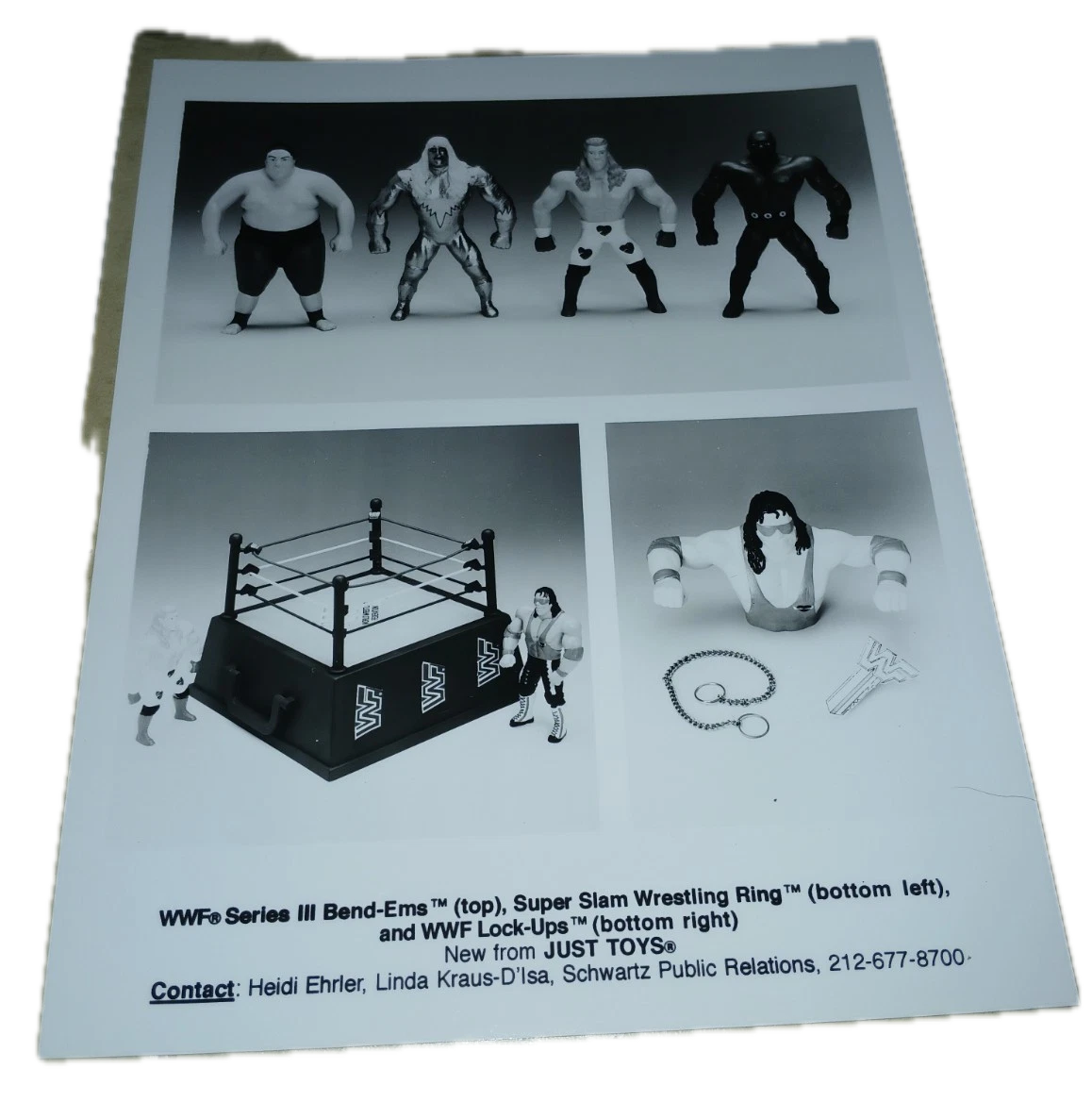 Unreleased WWF Just Toys Lock-Ups Series 1 Bret "Hitman" Hart