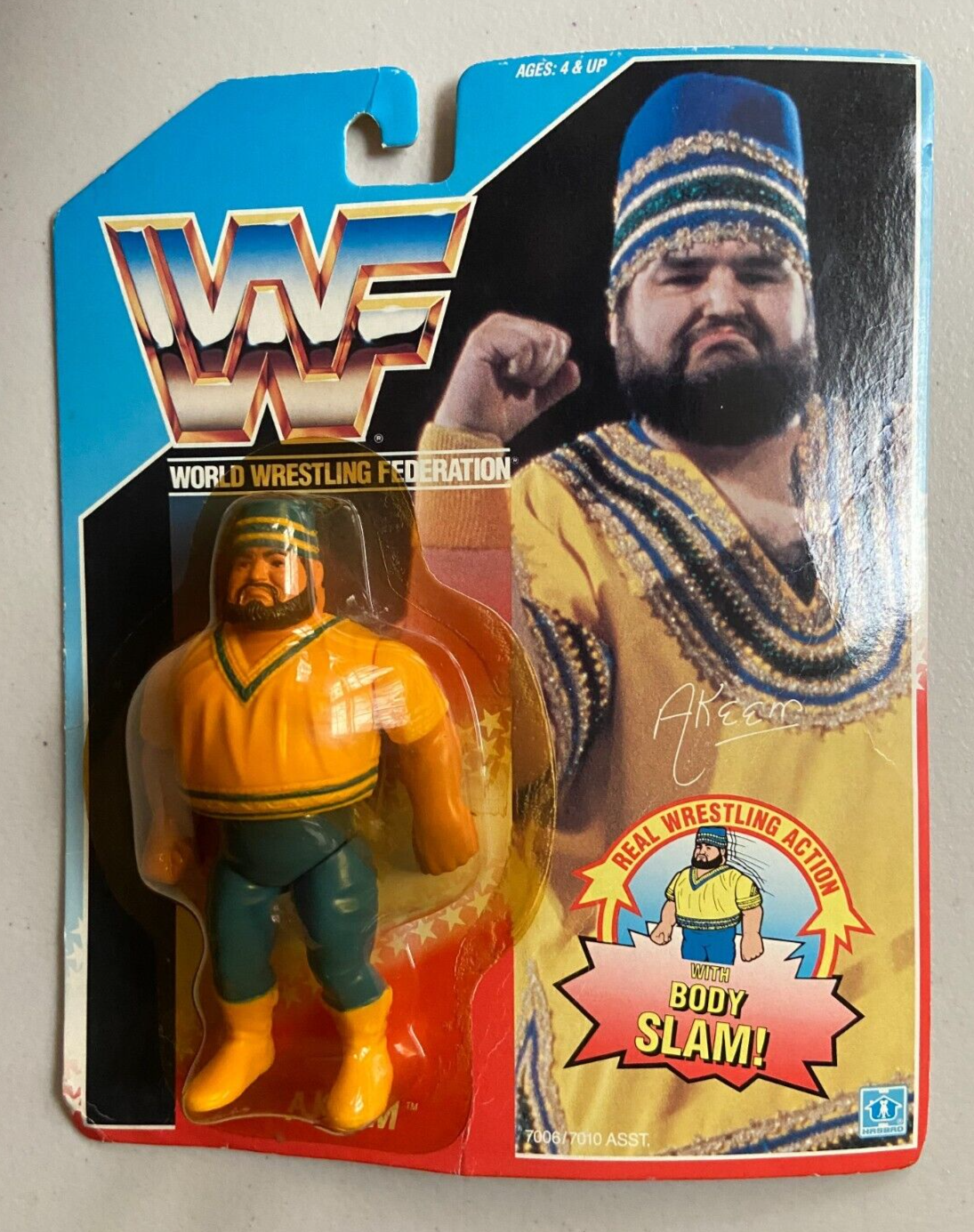 1990 WWF Hasbro Series 1 Akeem with Body Slam! – Wrestling Figure