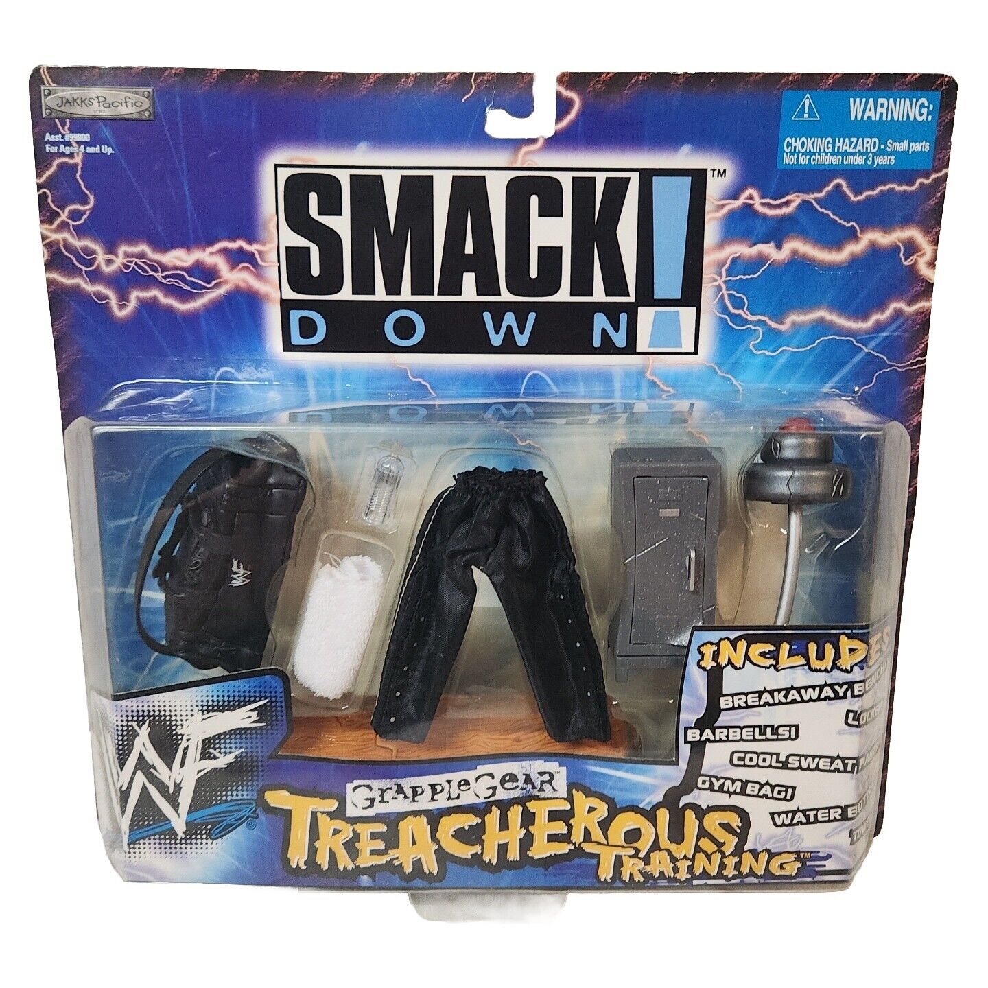 アメコミ 1999WWF Jakks Pacific Smackdown Series1 1999 WWF Jakks Pacific Grapple Gear Smackdown! Treacherous