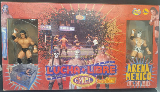 2007 CMLL Hag Distribuidoras 6.5" Super Estrellas Arena Mexico [With Hijo del Perro Aguayo & Dr. Wagner Jr. in White Gear]