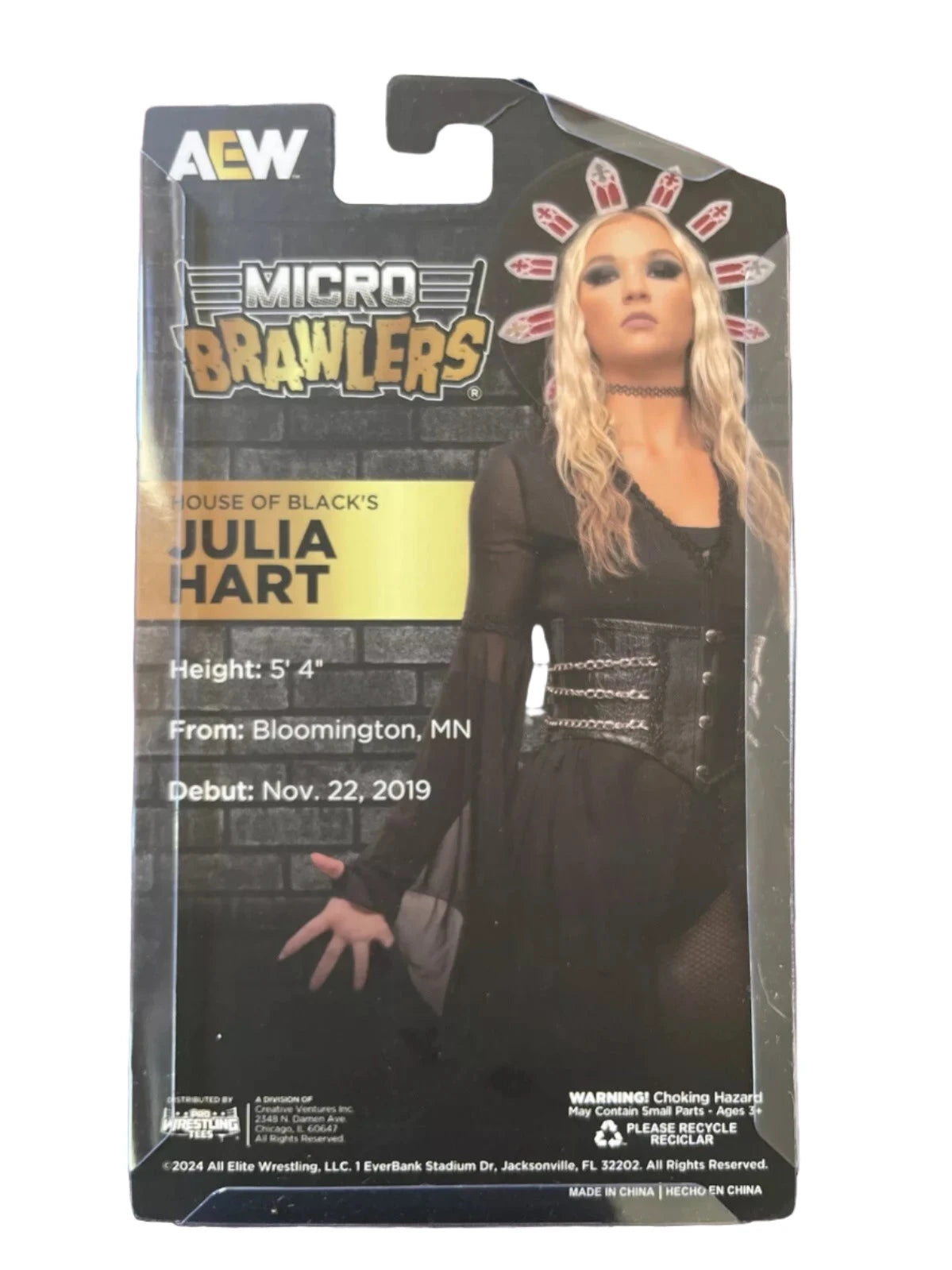 2024 AEW Pro Wrestling Tees Crate Exclusive Julia Hart Micro Brawler