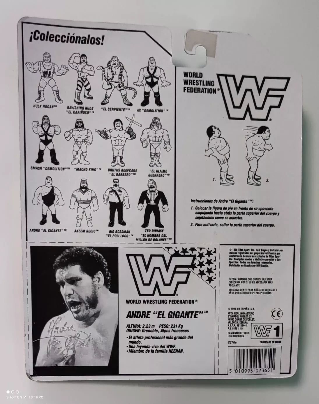 1990 WWF Hasbro Series 1 Andre the Giant with Giant Jolt!