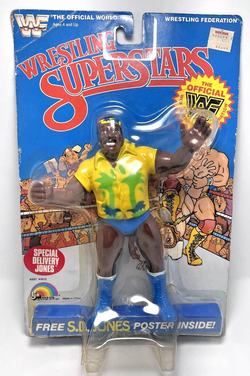 スポーツ選手 wwf series type3 1986 WWF LJN Wrestling Superstars Series 3 Special Delivery Jones