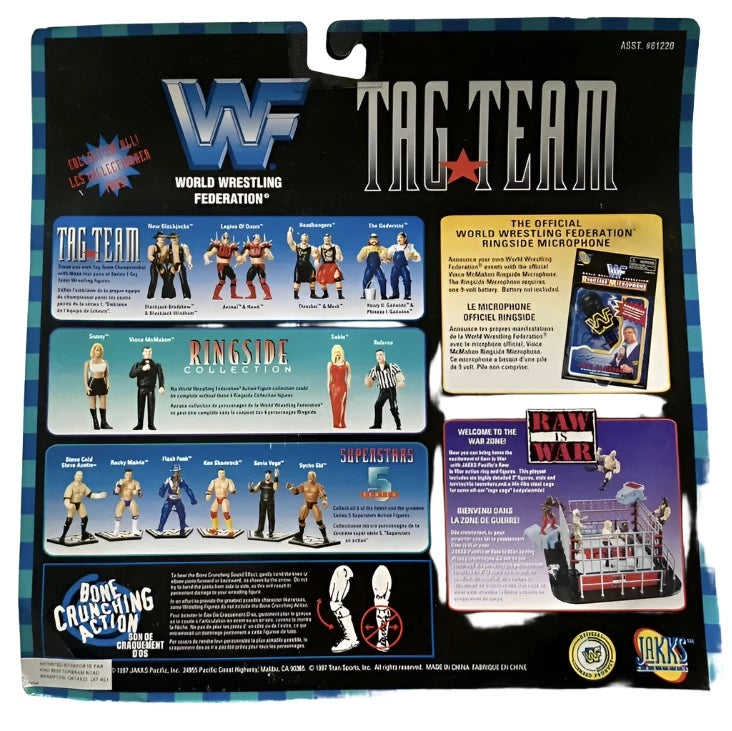 1997 WWF Jakks Pacific Tag Team Series 1 Legion of Doom: Hawk & Animal