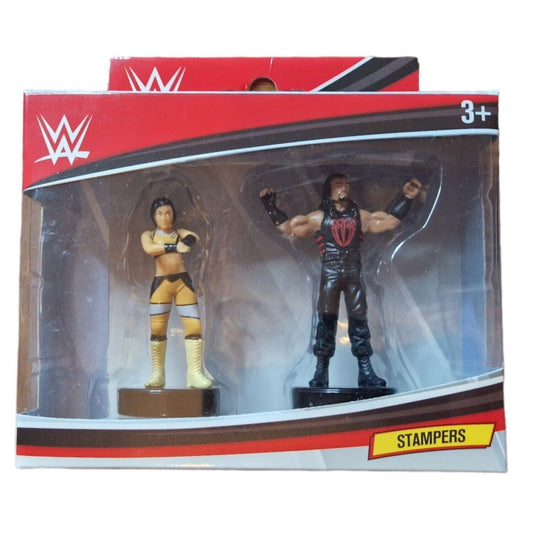2020 WWE PMI Stampers 2-Pack: Bayley & Roman Reigns