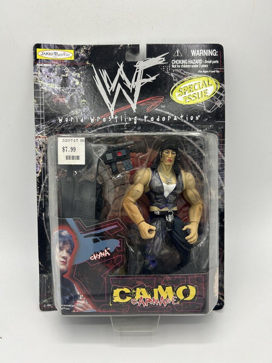 1999 WWF Jakks Pacific Camo Carnage Special Issue Chyna