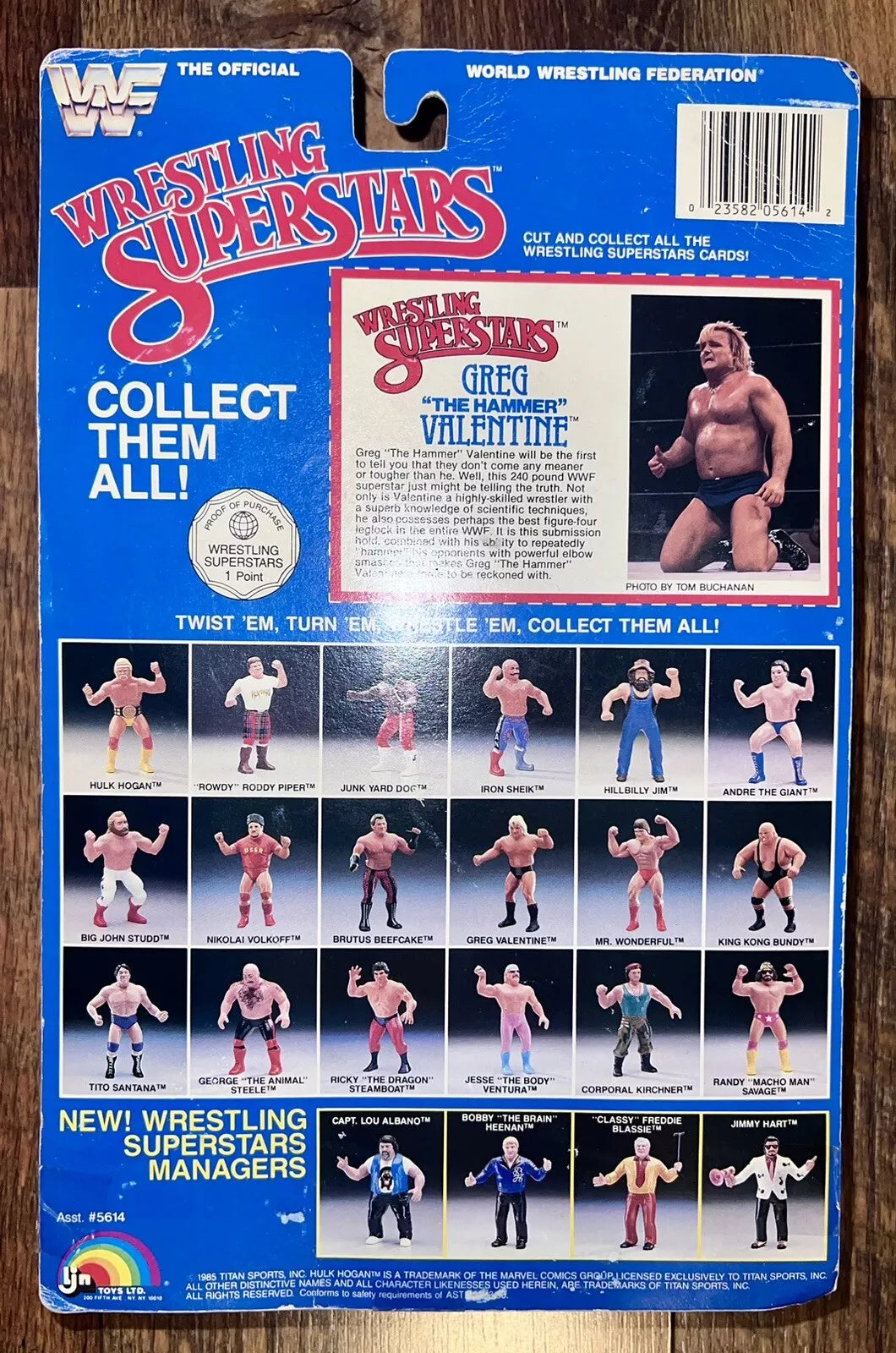 1986 WWF LJN Wrestling Superstars Series 2 Greg Valentine