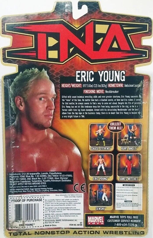 2007 Total Nonstop Action [TNA] Marvel Toys Series 8 Eric Young [With White Tights]