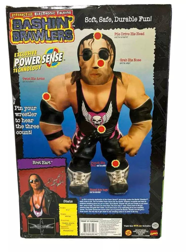 1998 WCW Toy Biz Bashin' Brawlers Series 3 Bret Hart