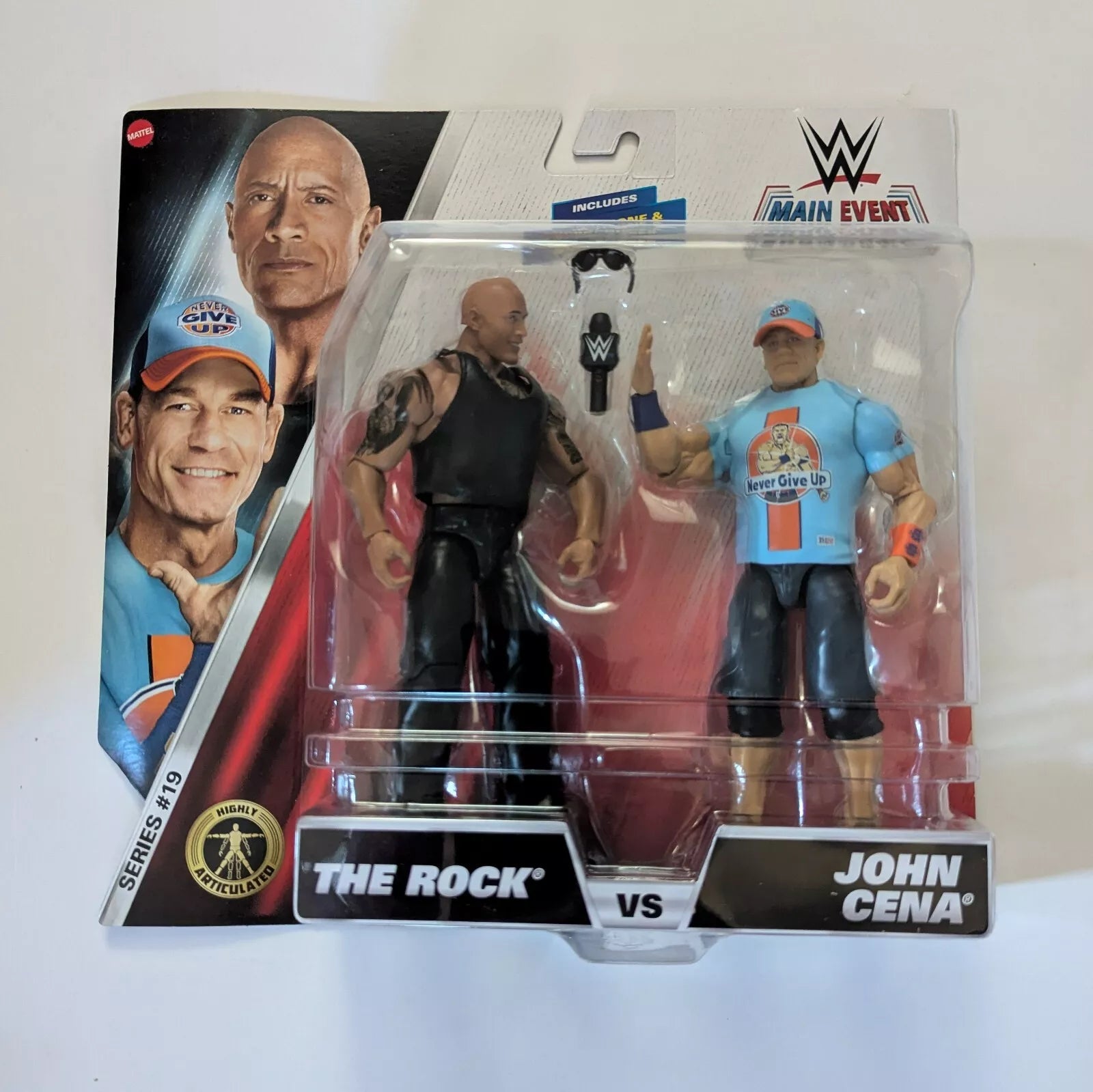 2024 WWE Mattel Main Event Showdown Series 19 The Rock vs. John