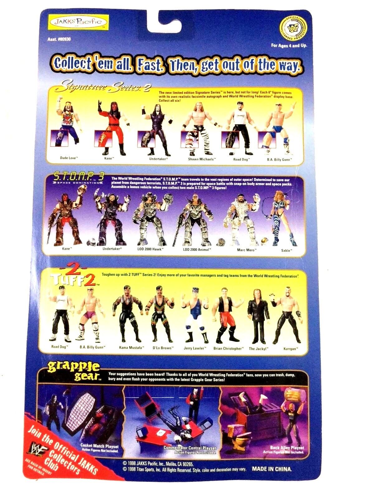 1998 WWF Jakks Pacific Signature Series 2 Undertaker