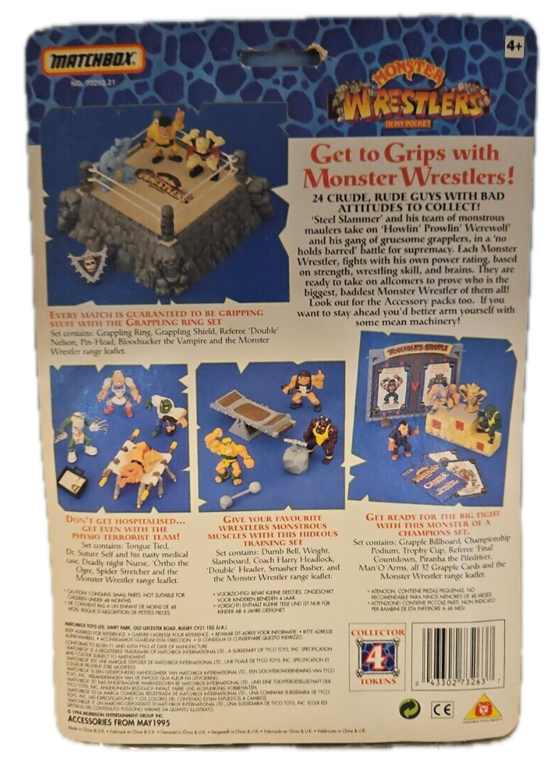 1994 Matchbox Monster Wrestlers In My Pocket Training Set