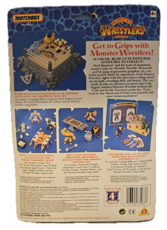 1994 Matchbox Monster Wrestlers In My Pocket Training Set