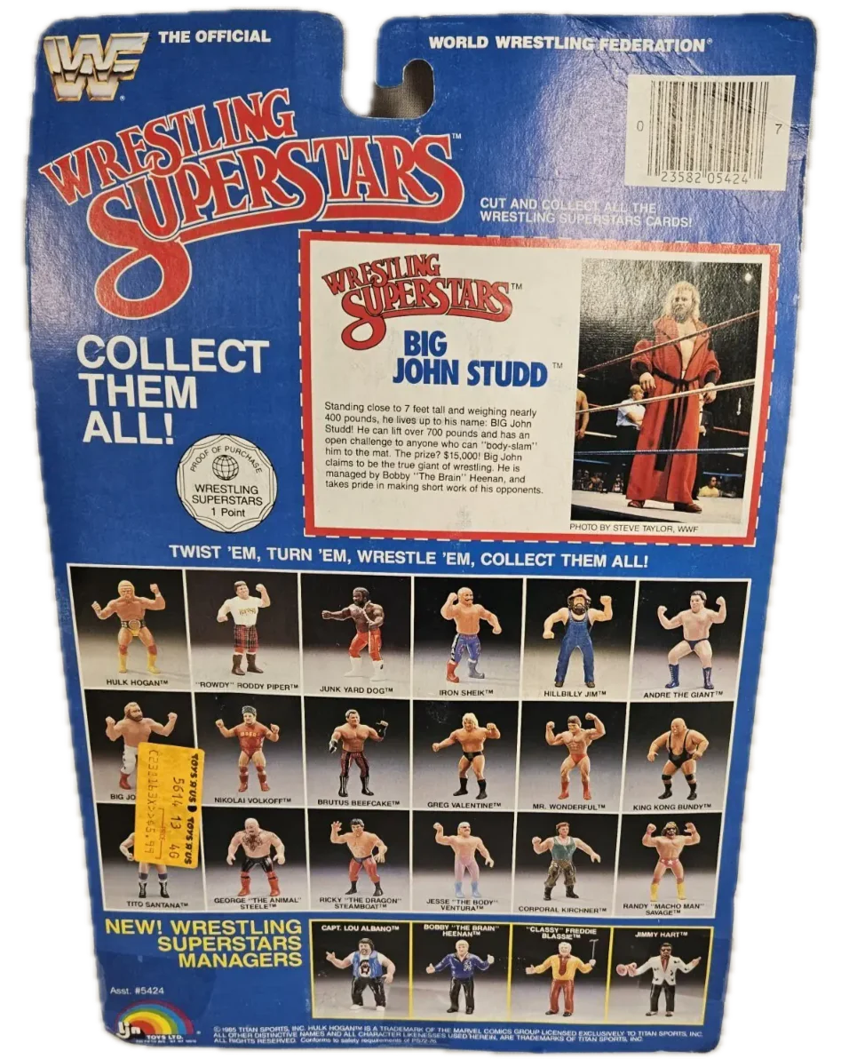 1985 WWF LJN Wrestling Superstars Series 1 Big John Studd