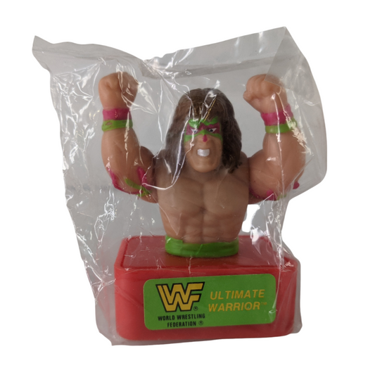 1991 WWF Noteworthy Action Superstars Stampers Ultimate Warrior [Bagged]