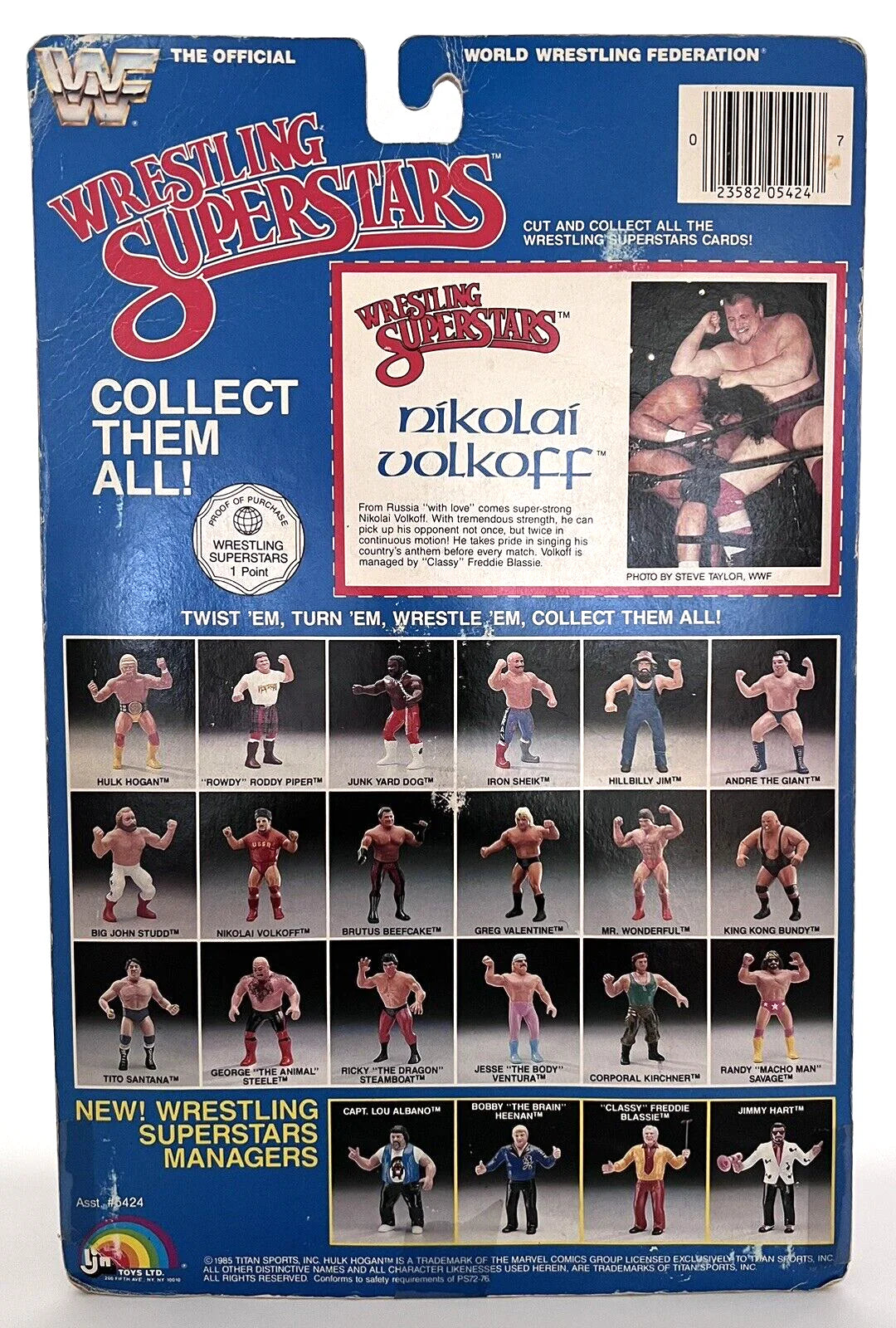 1985 WWF LJN Wrestling Superstars Series 1 Nikolai Volkoff