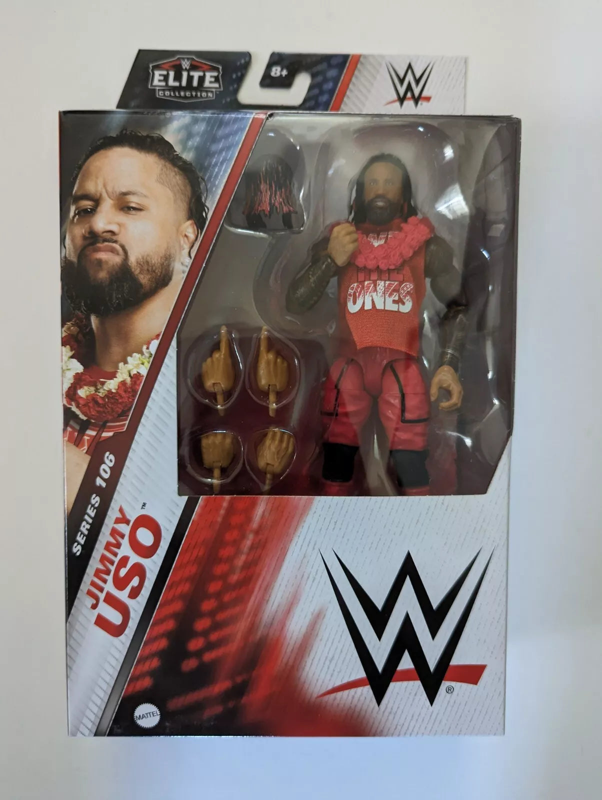 Mattel WWE Élite Jimmy Uso Figurine articulée de 15 cm à