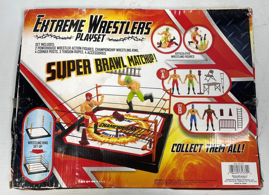 Extreme Wrestlers Super Brawl Matchup! Bootleg/Knockoff Playset [Set B]