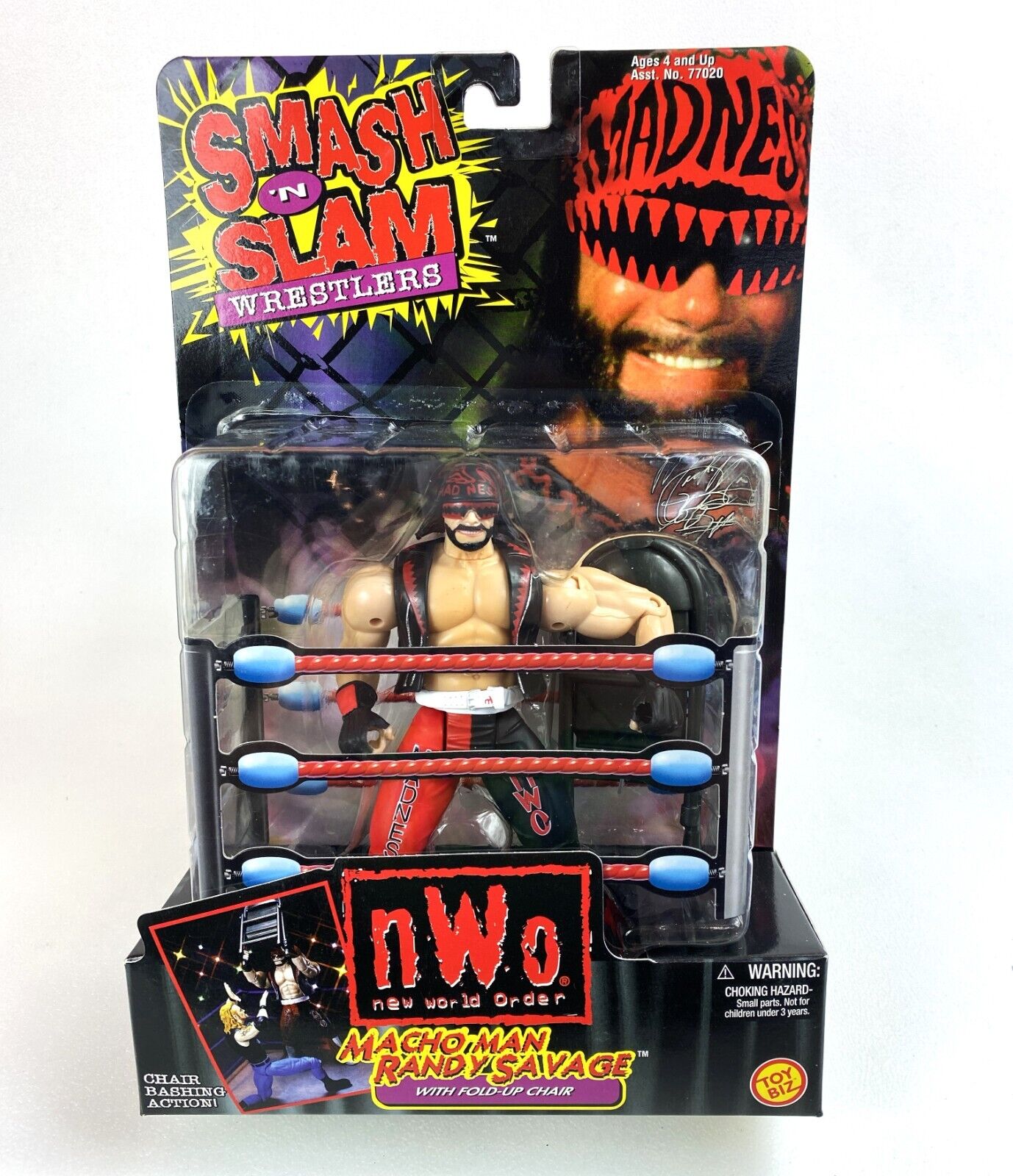 1999 WCW Toy Biz Smash 'N' Slam Macho Man Randy Savage [Wolfpac