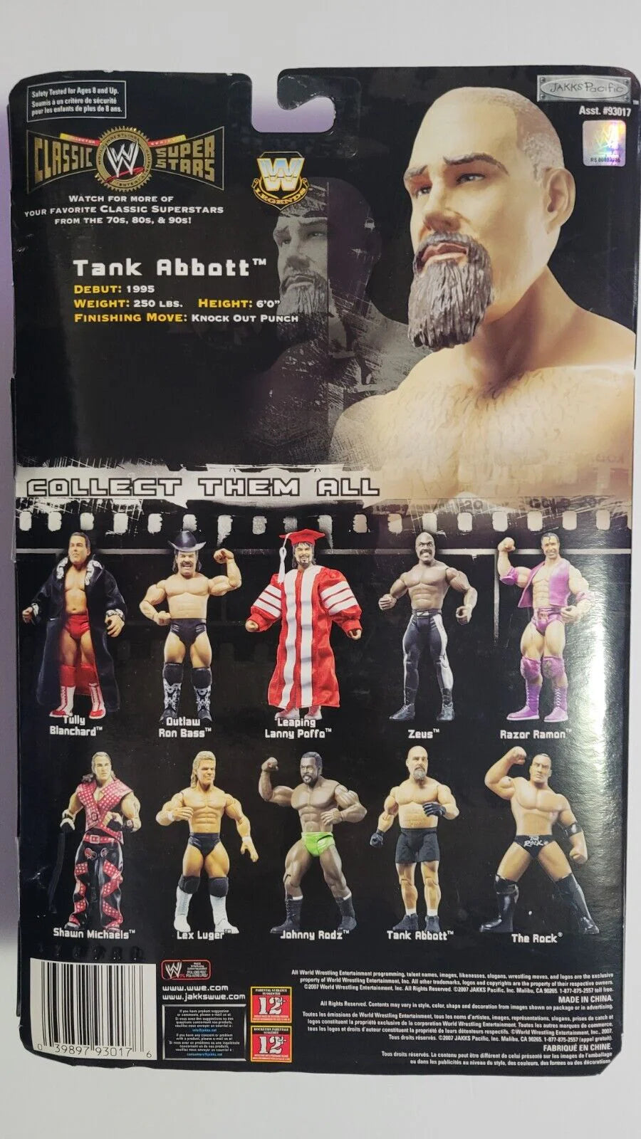 2007 WWE Jakks Pacific Classic Superstars Series 15 Tank Abbott