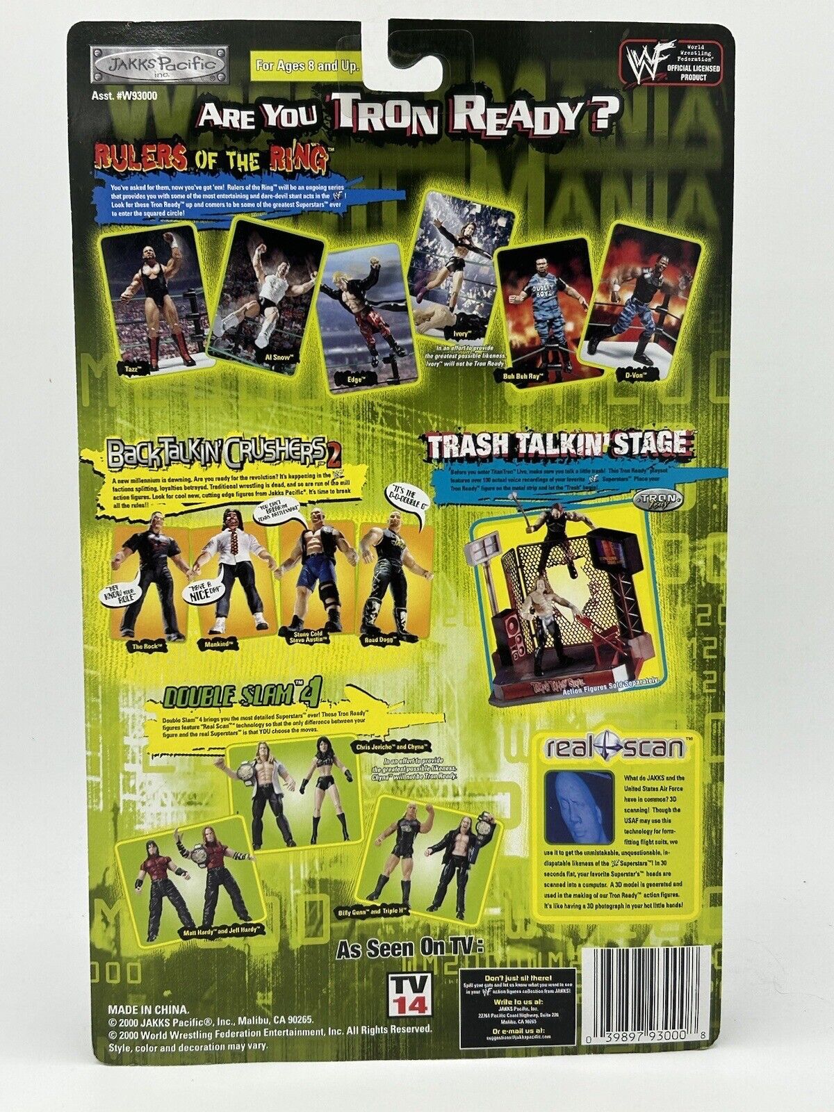 2000 WWF Jakks Pacific Titantron Live Rulers of the Ring Series 1 Edge