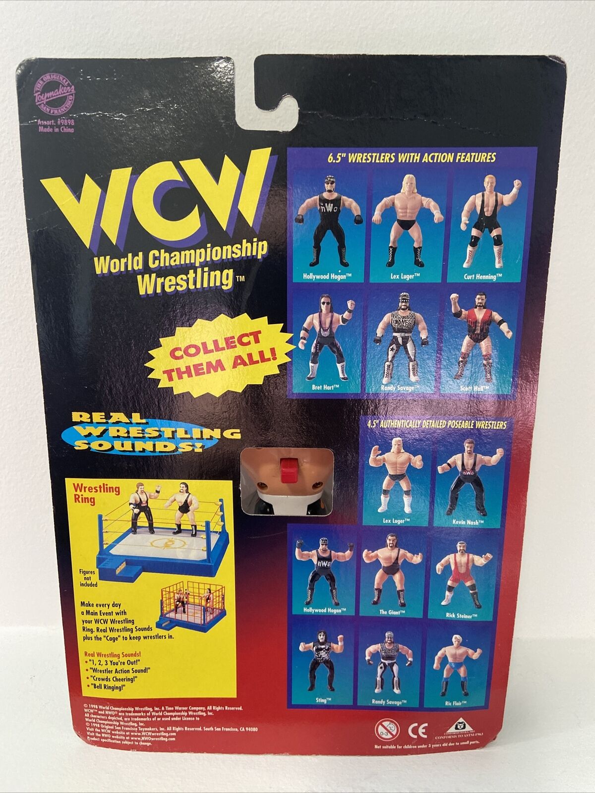 1998 WCW OSFTM 6.5" Articulated "Super Kick" Rey Mysterio