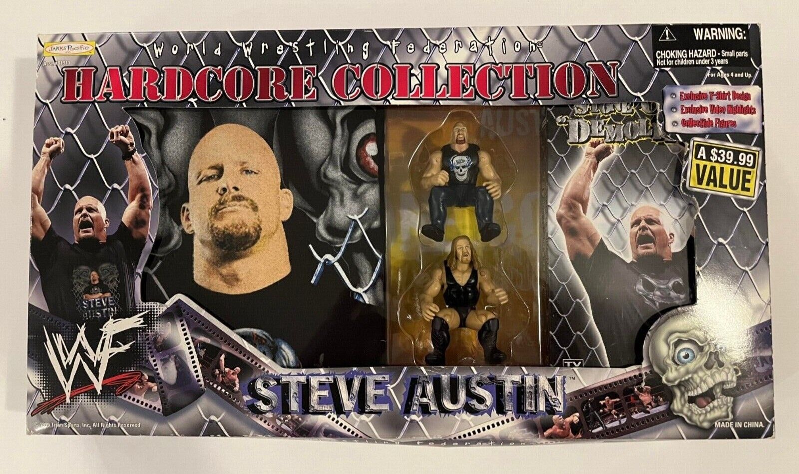 1999 WWF Jakks Pacific Steve Austin Hardcore Collection [Rectangle