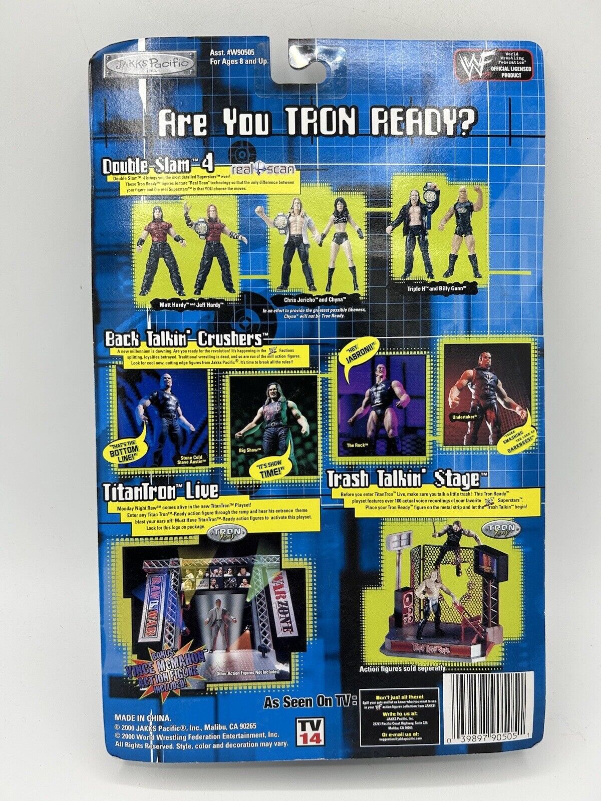 2000 WWF Jakks Pacific Titantron Live Raw Heat Series 2 The Rock