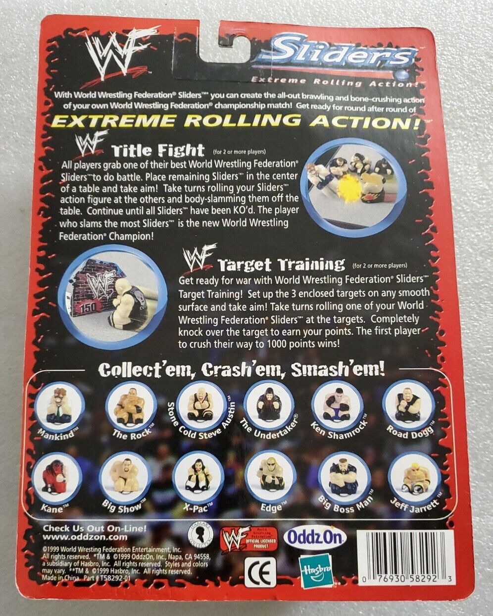 1999 WWF Oddz On Sliders: Kane, Big Boss Man & Stone Cold Steve Austin