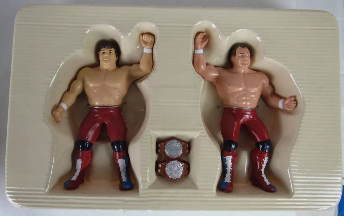 1986 WWF LJN Wrestling Superstars British Bulldogs Tag Team: Davey Boy Smith & Dynamite Kid