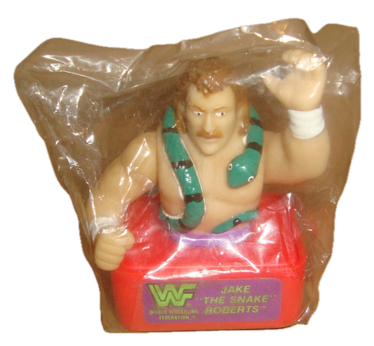 1991 WWF Noteworthy Action Superstars Stampers Jake "The Snake" Roberts [Bagged]