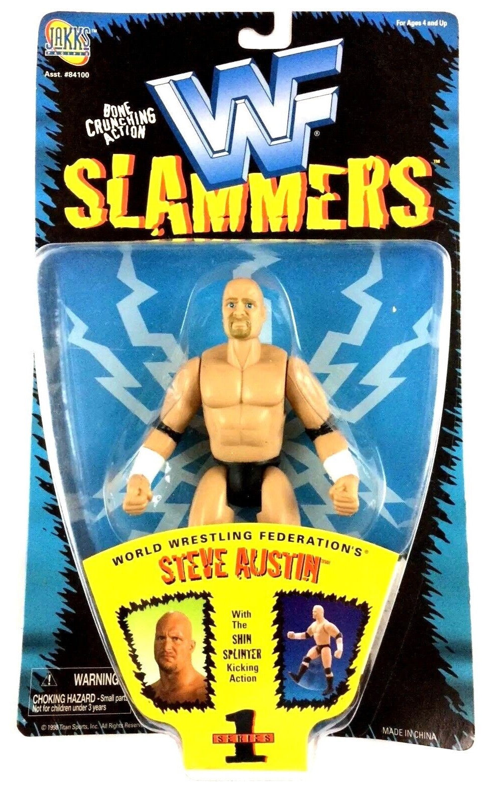 1998 WWF Jakks Pacific Slammers Series 1 Steve Austin – Wrestling